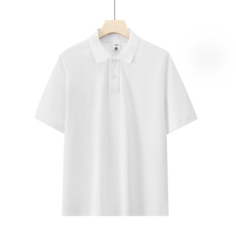 Honeycomb Mesh Beaded Cotton Casual Short Sleeve