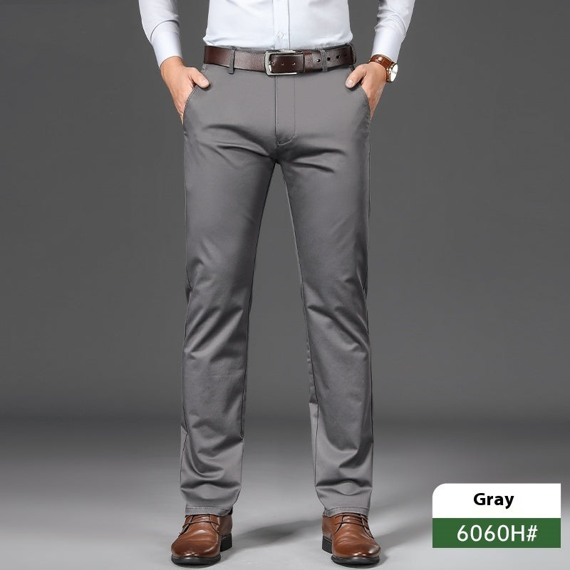 Business Non-ironing Stretch Men's Thin Straight Casual Pants