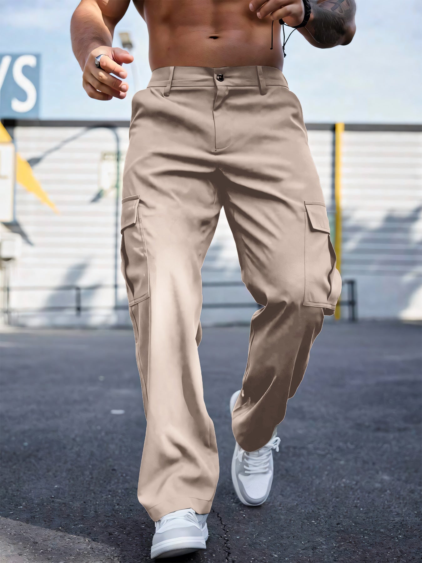 Wear-resistant Sports Straight Loose Cargo Pants