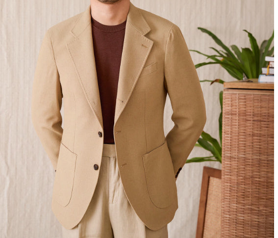 Casual Half Lining Breathable Suit Jacket Fashion