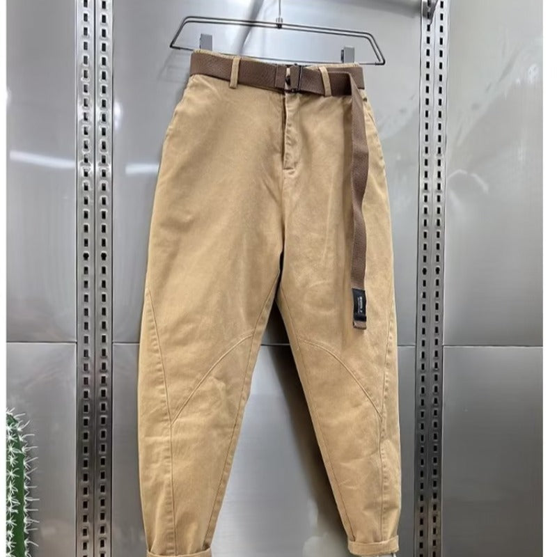 Trendy Skinny Cropped Harem Pants Men's