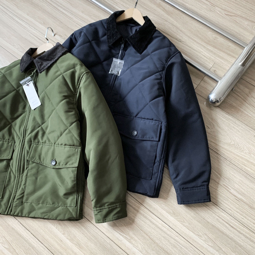 Autumn And Winter Cotton Two-color Jacket Men
