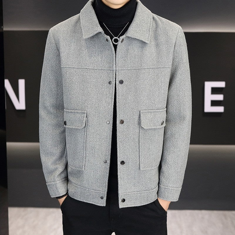 East Season Casual Handsome Quality Polo Collar Jacket