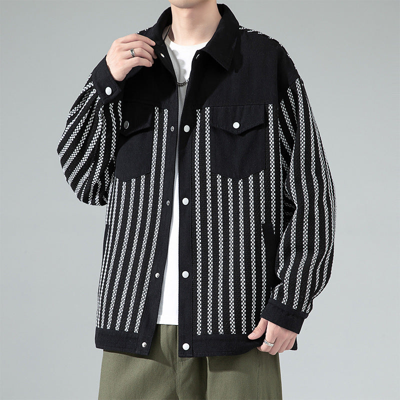 Classic Style Boys Pu Shuai Versatile Casual Jacket
