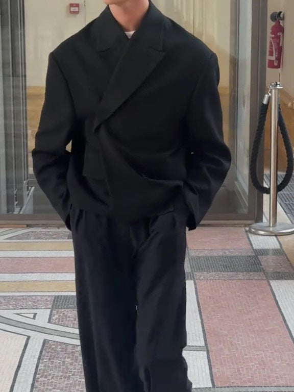 Casual Solid Color Oversized Blazers