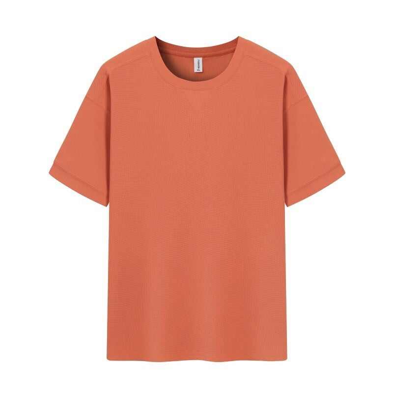 Waffle Heavy Short-sleeved T-shirt For Men