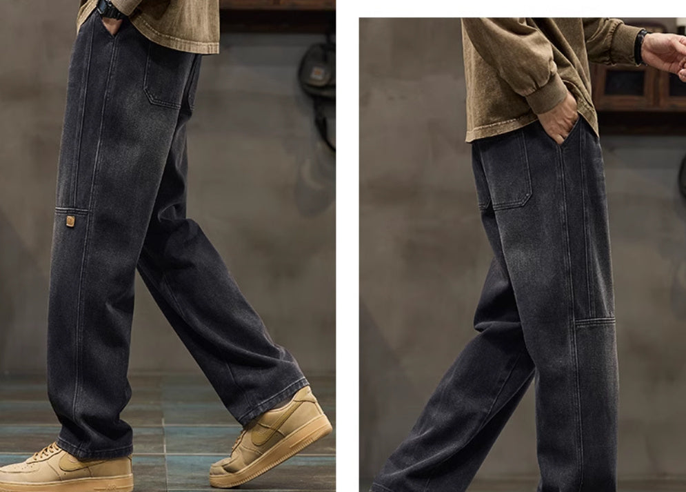 American-style Straight Loose Spring Fashion Brand Boys' Overalls