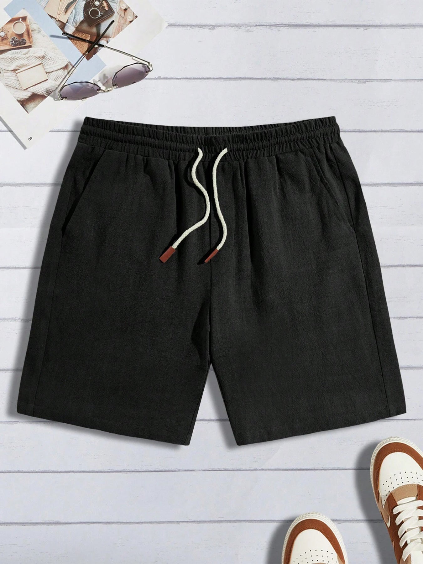 Thin Linen Shorts Men's Loose Casual Shorts