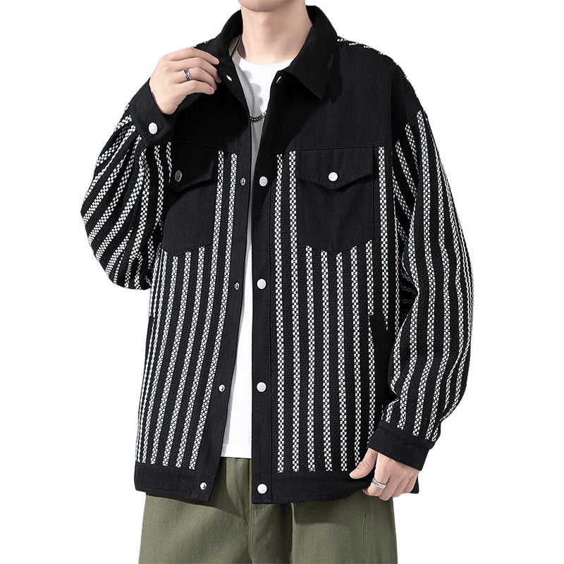 Classic Style Boys Pu Shuai Versatile Casual Jacket