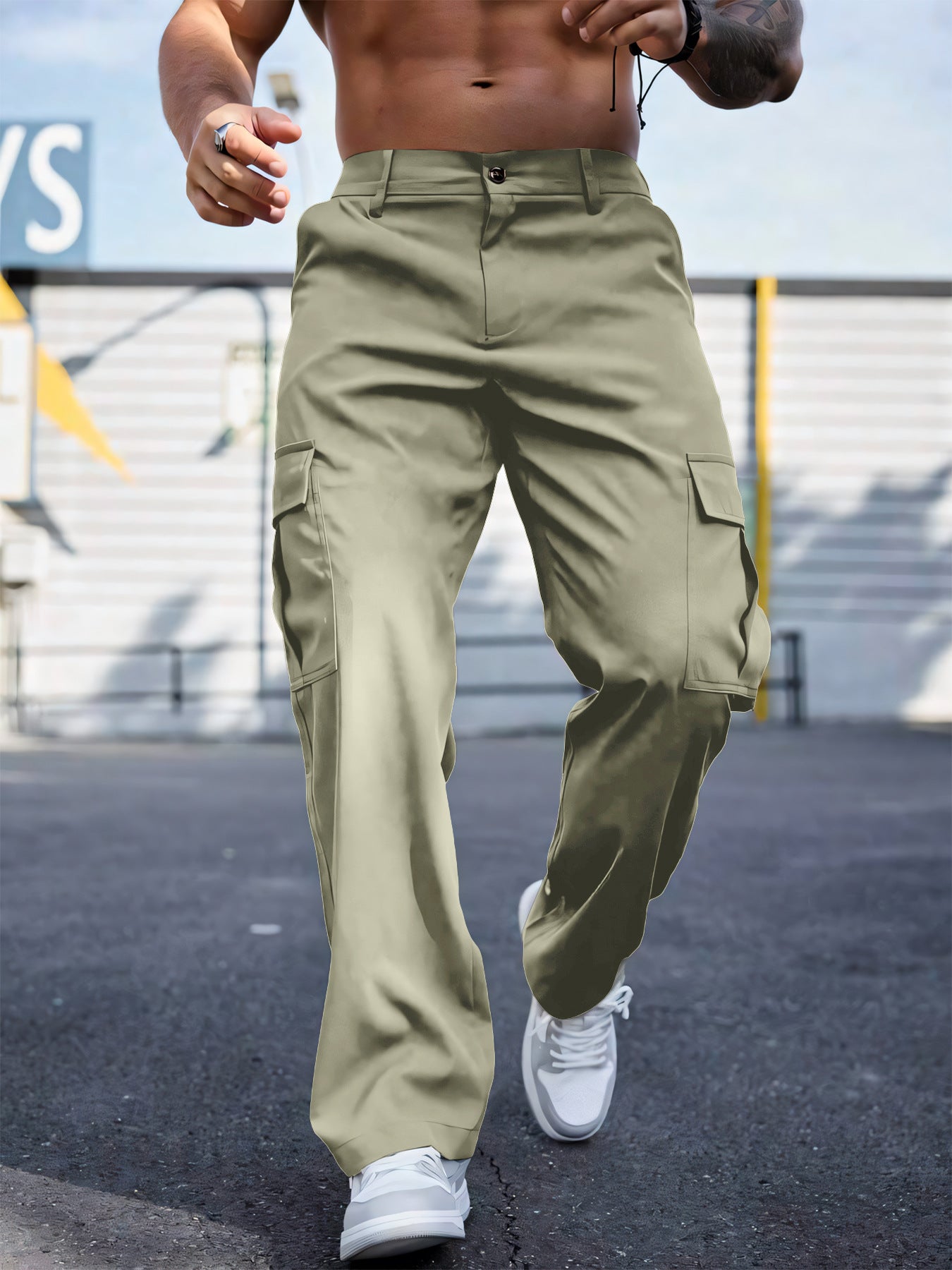 Wear-resistant Sports Straight Loose Cargo Pants