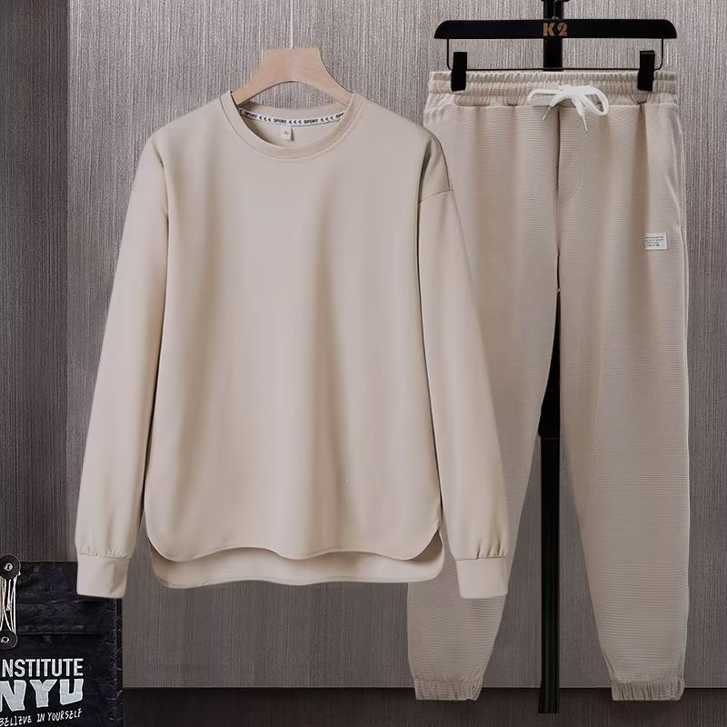 Long Sleeve Trousers Suit Men's Autumn Loose And Simple
