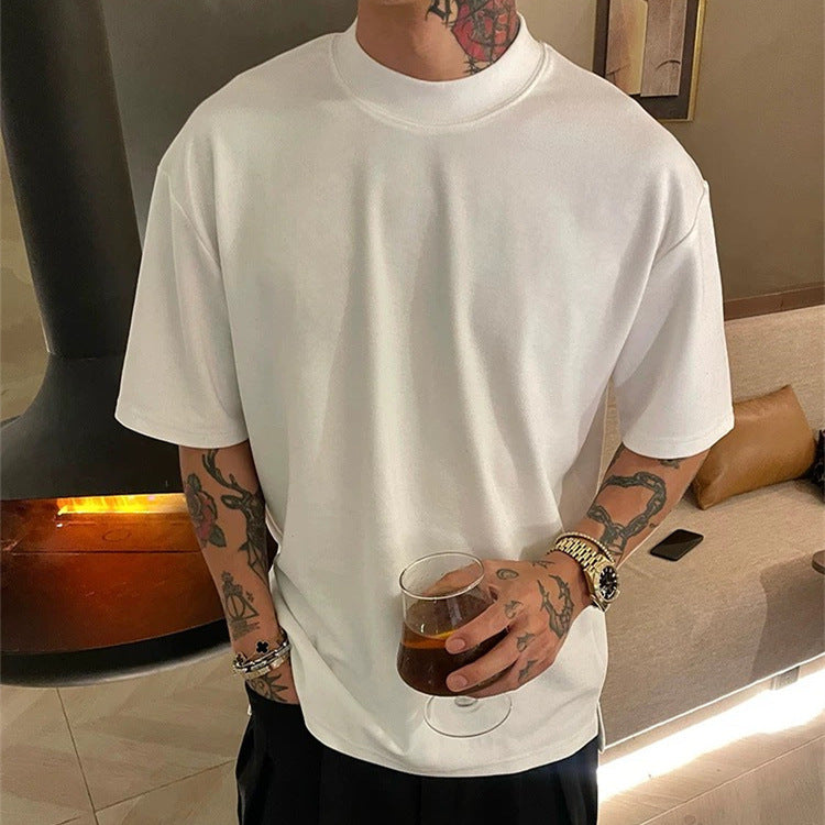 Loose Leisure All-matching Bottoming Shirt Half Sleeve