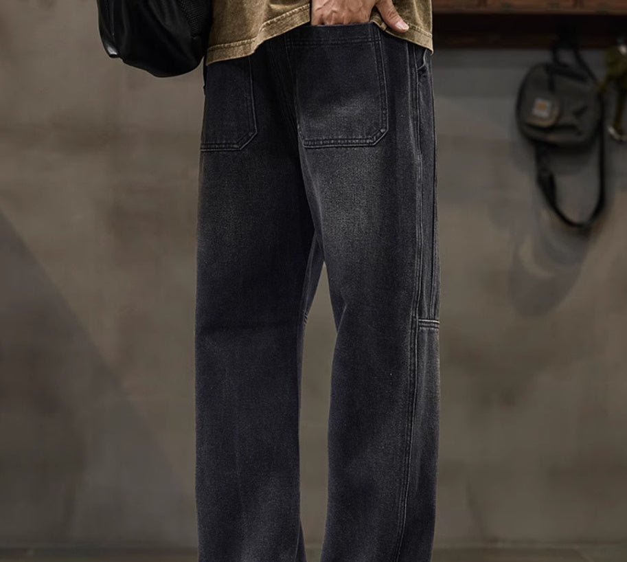 American-style Straight Loose Spring Fashion Brand Boys' Overalls