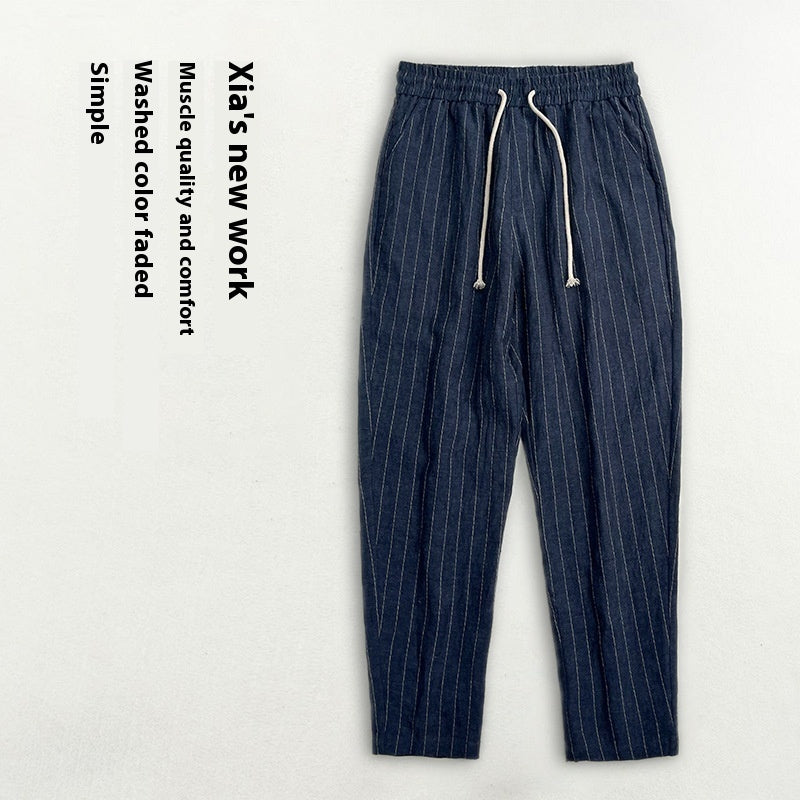 High-end Linen Men's Summer Thin Casual Pants