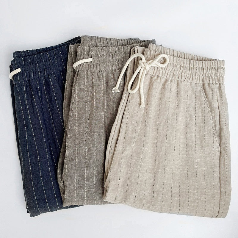High-end Linen Men's Summer Thin Casual Pants