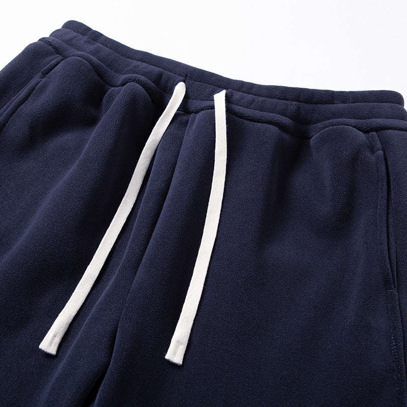 Winter Male Fleece-lined Track Pants