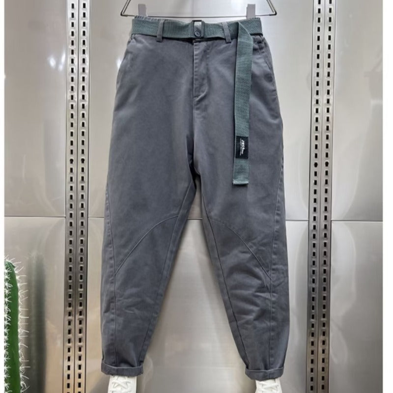 Trendy Skinny Cropped Harem Pants Men's