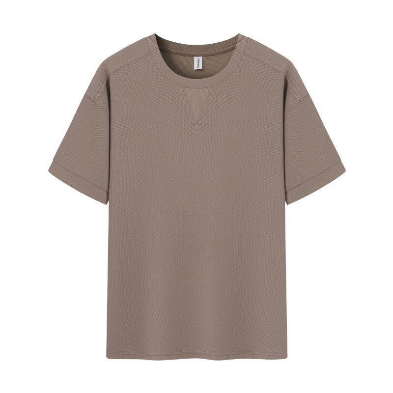 Waffle Heavy Short-sleeved T-shirt For Men