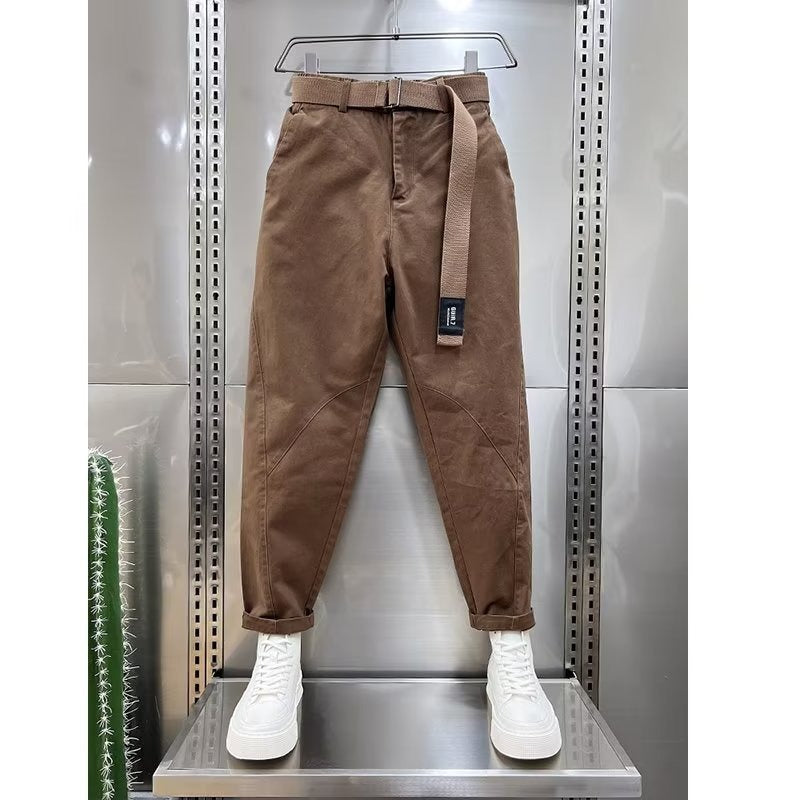 Trendy Skinny Cropped Harem Pants Men's