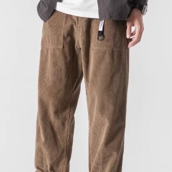 Loose Straight Tapered Pants Sports Wide Legs