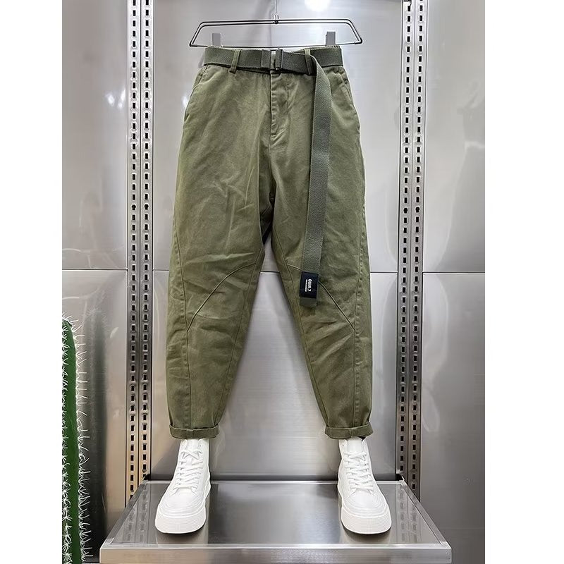 Trendy Skinny Cropped Harem Pants Men's