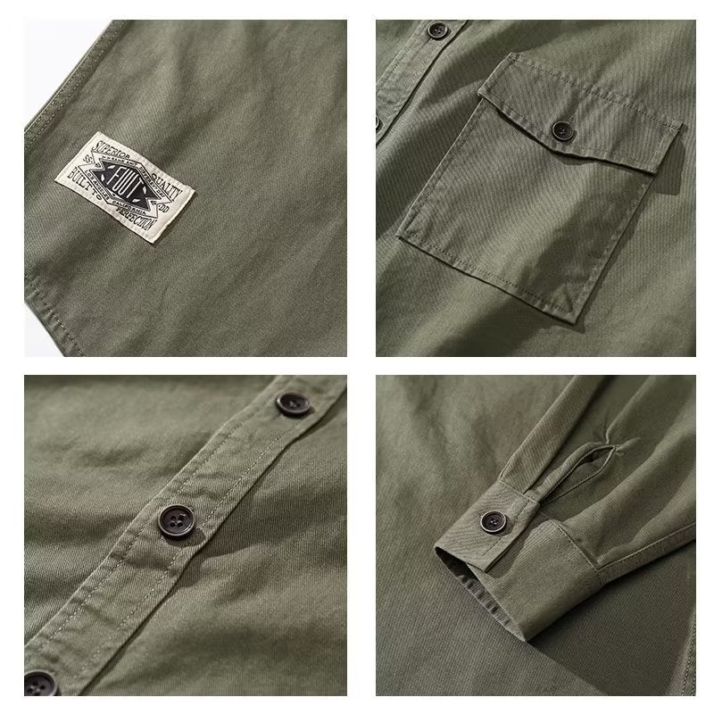 Casual Long Sleeve Shirt Cardigan Jacket