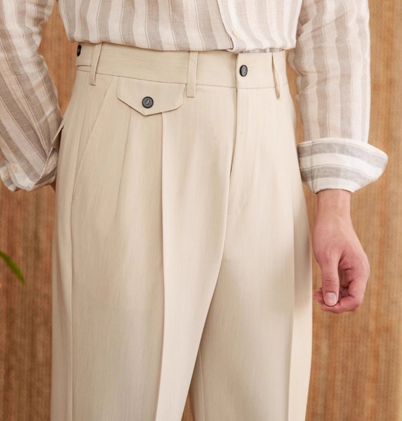 Breathable Business Casual Long Pants Men