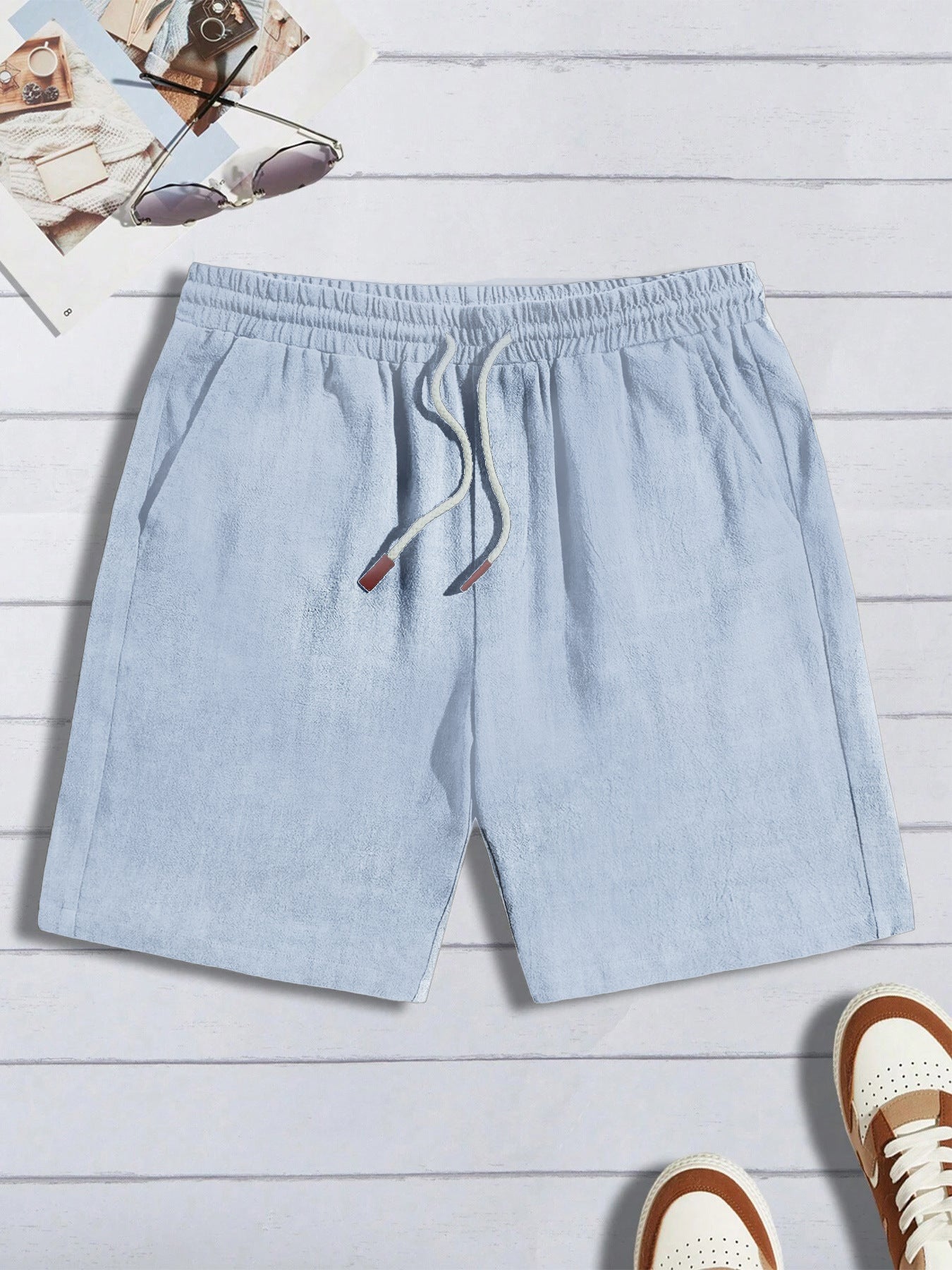 Thin Linen Shorts Men's Loose Casual Shorts
