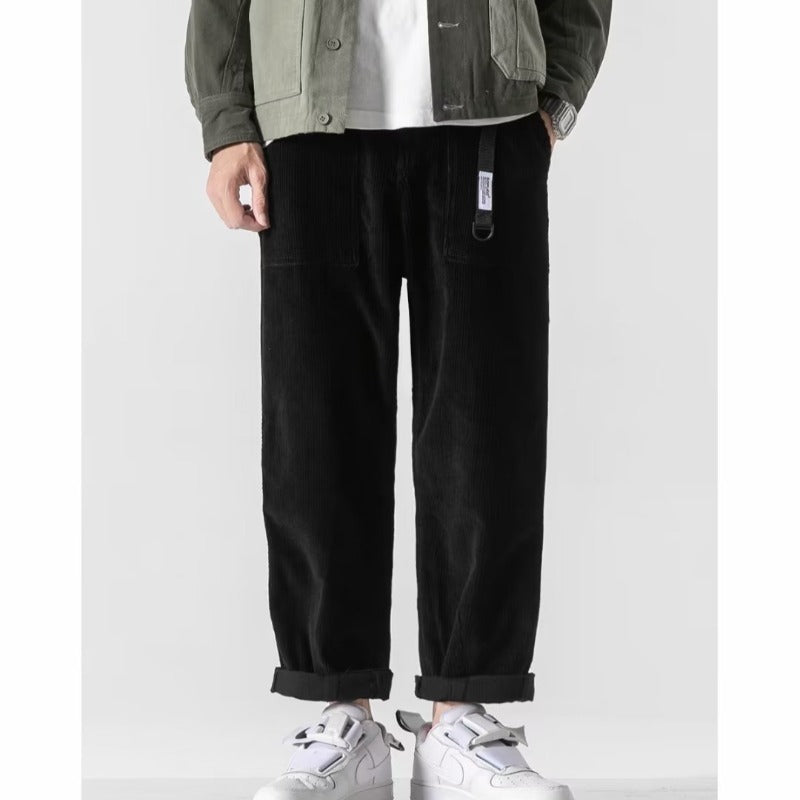 Loose Straight Tapered Pants Sports Wide Legs