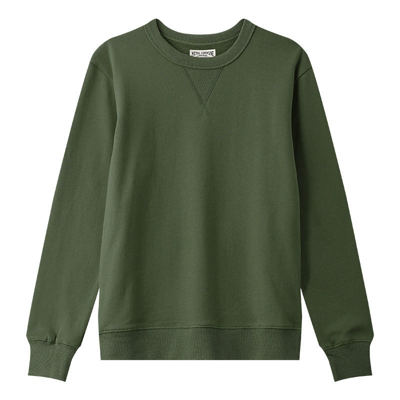 American Retro Japanese Round Neck Sweater Pullover Men