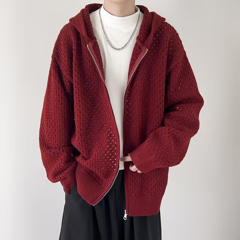 Men's Hooded Casual Breathable All-matching Sweater