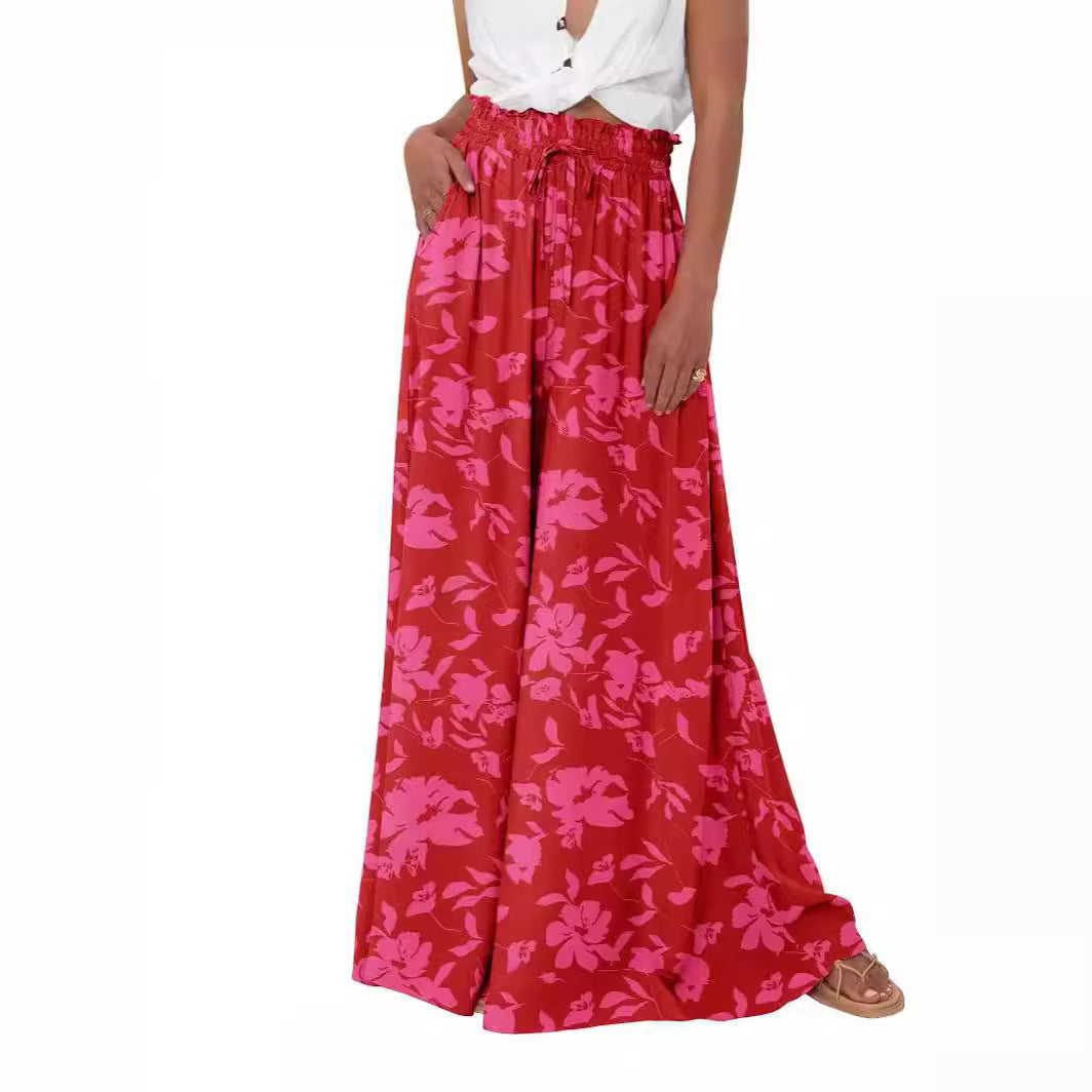 Women's High Waist Wide Leg Pants Casual Pants