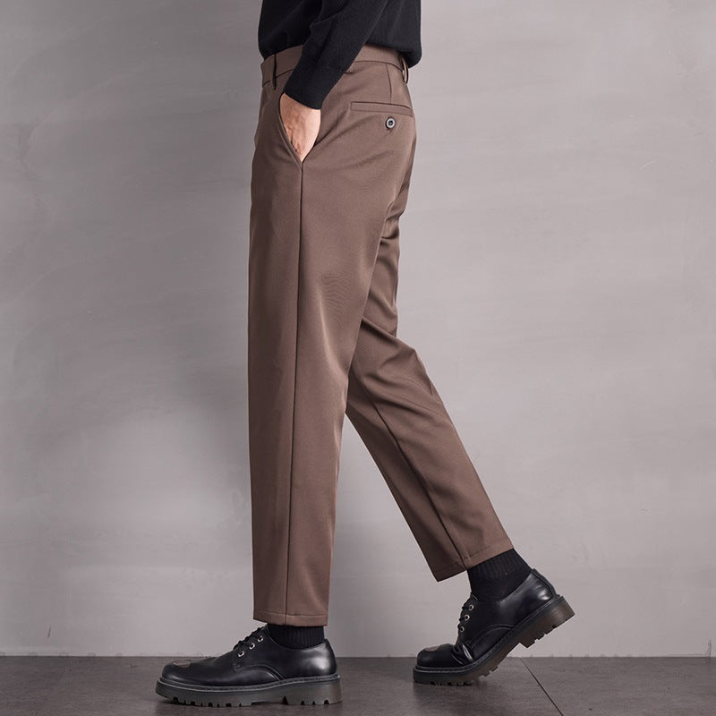 Fall Winter Men Straight Casual Pants
