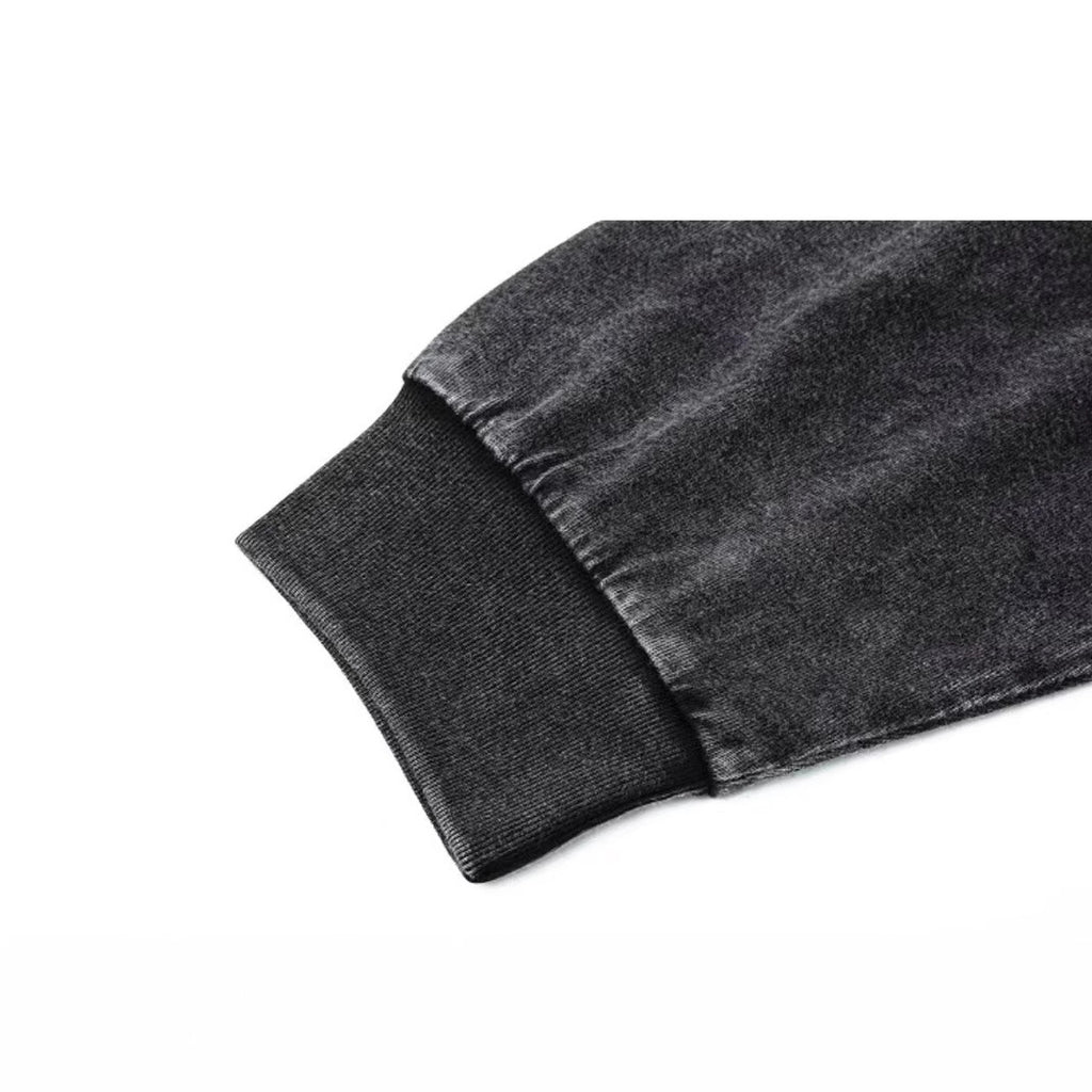 Pure Cotton Washed Old Long-sleeved T-shirt American Retro