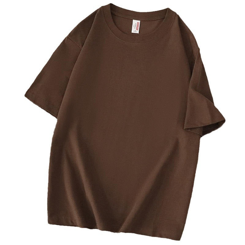 American-style Heavy Cotton Short-sleeved T-shirt