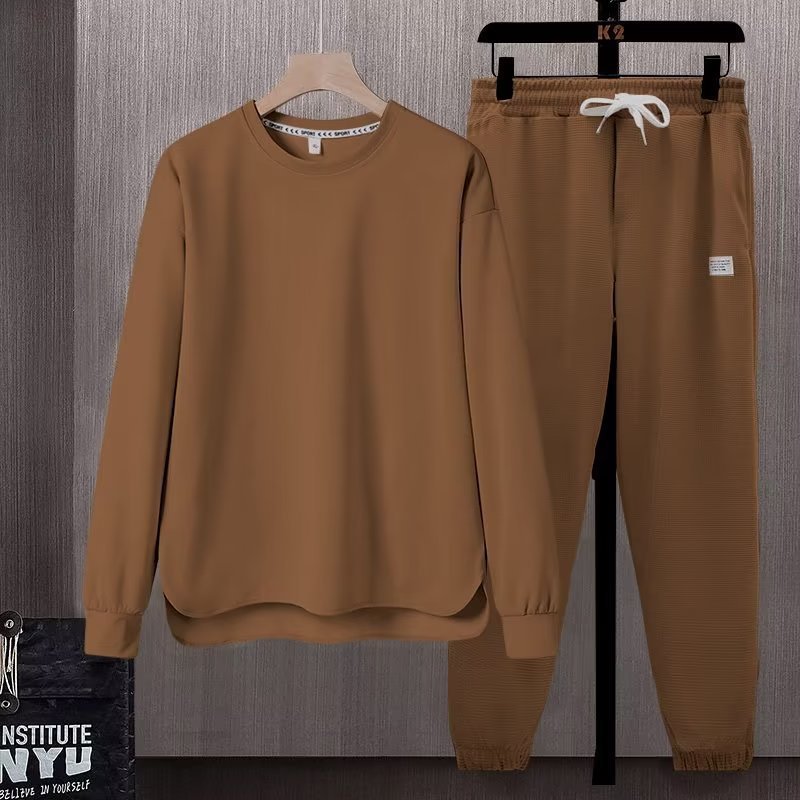 Long Sleeve Trousers Suit Men's Autumn Loose And Simple