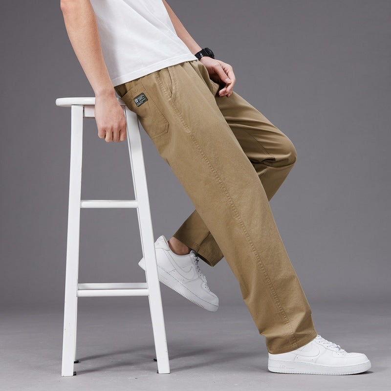 Fashion Personality Men's Casual Straight-leg Overalls
